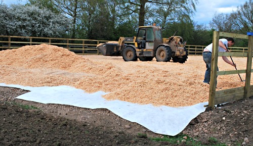 Wood Chip Horse Arena Surface (www.Basic-Horse-Care.com)